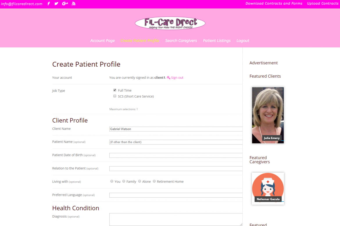 Create Patient Profile _ Fil-Care Direct