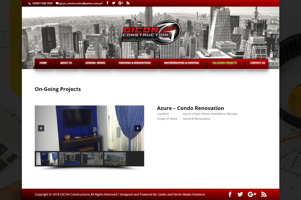 On-Going Projects _ Gicon Constructions